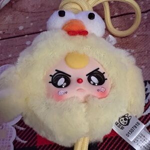 Baby Three Yellow Chicken Phone Lanyard